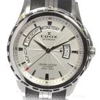 ☆良品【EDOX】エドックス グランドオーシャン デイデイト 83006 ラバーベルト 自動巻き メンズ【ev10】