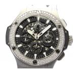 ☆良品【HUBLOT】ウブロ ビッグバン アエロバン デイト クロノグラフ ダイヤベゼル 311.S ...