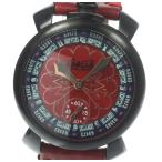 ☆良品【GaGa MILANO】ガガミラノ マヌアーレ48MM 世界300本限定 スモールセコンド 5012.LV.02S 手巻き メンズ