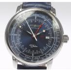 Yahoo! Yahoo!ショッピング(ヤフー ショッピング)★美品★箱・保【ZEPPELIN】ツェッペリン 7646-3 GMT QZ 革ベルト メンズ