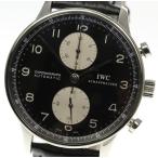 ☆良品☆【IWC】インターナショナル ポルトギーゼ IW371404 クロノグラフ 自動巻き 革ベルト メンズ
