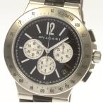 ※ブレス訳あり品 箱保付き 【BVLGARI】ブルガリ ディアゴノ・ヴェロチッシモ DG41SCH 自動巻き 革ベルト メンズ【ev05】