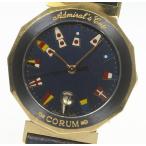 【CORUM】コルム アドミラルズカップ ガンブルー 99.710.31 V-52 クォーツ ボーイ ...