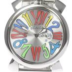☆良品【GaGa MILANO】ガガミラノ マヌアーレスリム46MM 5080.1 クォーツ メンズ