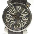 【GaGa MILANO】ガガミラノ マヌアーレ48MM 5012.MOSAICO1 手巻き 革ベルト メンズ 【21105】