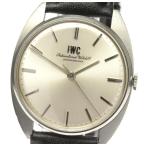 OH済【IWC SCHAFFHAUSEN】IWC ラウンド Cal.402 手巻き 革ベルト メンズ【ev10】