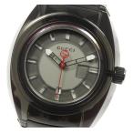 Yahoo! Yahoo!ショッピング(ヤフー ショッピング)箱保★【GUCCI】グッチ 137.1 シンク エクストララージ クォーツ グレー文字盤 メンズ ラバーベルト★【ev10】