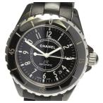 【CHANEL】シャネル J12 黒セラミック 38ミリ ラバーベルト H0684 自動巻き メンズ