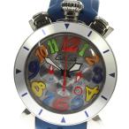 ☆良品【GaGa MILANO】ガガミラノ クロノ48 デイト 6050.1 クォーツ メンズ