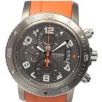 ☆良品【HERMES】エルメス クリッパークロノ クロノグラフ デイト CP2.941 自動巻き メ ...