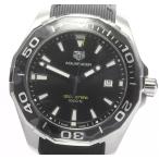 ☆未使用品【TAG HEUER】タグホイヤー アクアレーサー ラバーベルト WAY101A クォーツ メンズ