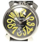 ☆良品【GaGa MILANO】ガガミラノ マヌアーレ48 スモールセコンド 5010.12S 手巻き メンズ【ev】