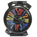 ☆美品【GaGa MILANO】ガガミラノ マヌアーレ スリム46 5082.1 クォーツ メンズ