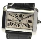 ※訳あり【CARTIER】カルティエ タンクディバン W6300755 自動巻き メンズ【ev10】