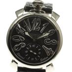☆美品【GaGa MILANO】ガガミラノ マヌアーレ48 スモールセコンド 5010.SP.02 手巻き メンズ