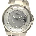 ☆美品【CITIZEN】シチズン エコドライブ デイデイト AS7100-59A ソーラー電波 メン ...