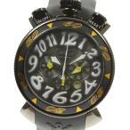 ☆美品【GaGa MILANO】ガガミラノ CHRONO48 デイト 6054.6 クォーツ メンズ
