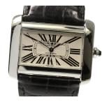 【CARTIER】カルティエ タンクディバンLM W6300755 自動巻き メンズ【ev05】