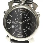【GaGa MILANO】ガガミラノ マヌアーレ シン クロノ 46MM 5097.01BK 5097.01BK クォーツ メンズ【ev05】