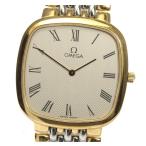 Yahoo! Yahoo!ショッピング(ヤフー ショッピング)【OMEGA】オメガ デビル スクエア SS/GP シルバー文字盤 クォーツ メンズ【ev10】