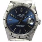☆良品【ROLEX】ロレックス オイスターパーペチュアル デイト 15210 P番 青文字盤 自動巻 ...
