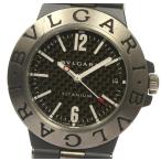 【BVLGARI】ブルガリ チタニウム デイト TI38TA 自動巻き ラバーベルト メンズ