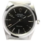 ☆良品☆保証書付【ROLEX】ロレックス エアキング 14000M F番 黒文字盤 自動巻き メンズ