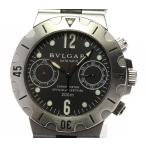 ※訳あり品【BVLGARI】ブルガリ ディアゴノ クロノグラフ SCB38S 自動巻き ラバーベルト メンズ