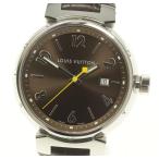 箱保付き【LOUIS VUITTON】ルイ・ヴィトン タンブール デイト Q1111 クォーツ メン ...