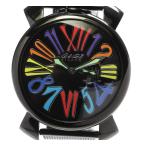 ☆美品【GaGa MILANO】ガガミラノ マヌアーレ スリム46ｍｍ スモールセコンド 5082.1 クォーツ メンズ