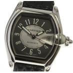 【CARTIER】カルティエ ロードスターLM W62001V3 革ベルト 自動巻き メンズ