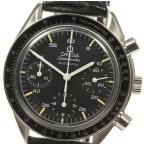 ☆良品【OMEGA】オメガ スピードマスター クロノグラフ 3510.50 自動巻き 革ベルト メン ...