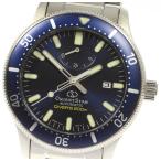 ☆美品 箱保付き【ORIENT】オリエント オリエントスター ダイバー パワーリザーブ RK-AU0302L 自動巻き メンズ
