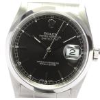 ☆美品【ROLEX】ロレックス デイトジャスト 16200 黒文字盤 A番 自動巻き メンズ