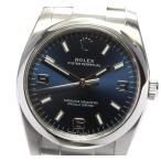 ☆良品【ROLEX】ロレックス オイスターパーペチュアル 114200 青文字盤 ランダム 自動巻き ...