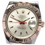 【ROLEX】ロレックス デイトジャスト ターノグラフ 116261 K18PG×SS D番 シルバ ...