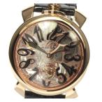 ☆良品【GaGa MILANO】ガガミラノ マヌアーレ48 スモールセコンド 5311.02 手巻き メンズ