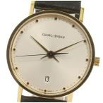 Yahoo! Yahoo!ショッピング(ヤフー ショッピング)☆良品【Georg Jensen】ジョージジェンセン ラウンド クォーツ 革ベルト メンズ
