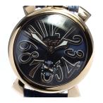 保付き【GaGa MILANO】ガガミラノ マヌアーレ48MM スモールセコンド 5011.05S 手巻き メンズ