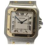 ☆良品【CARTIER】カルティエ サントスガルベLM デイト W20011C4 クォーツ メンズ