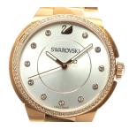 Yahoo! Yahoo!ショッピング(ヤフー ショッピング)☆美品 保付き【SWAROVSKI】スワロフスキー シティ 11Pダイヤモンド 5181642 クォーツ メンズ