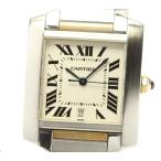 ☆良品☆箱付【CARTIER】カルティエ タンクフランセーズLM コンビ W51005Q4 自動巻き ...