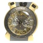 良品★箱・保【GaGa MILANO】ガガミラノ クロノ48 8014.01 クォーツ メンズ