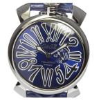 保付き【GaGa MILANO】ガガミラノ マヌアーレ スリム46MM スモールセコンド 5084.3 クォーツ メンズ