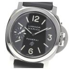 ☆良品☆箱付【PANERAI】パネライ ルミノール マリーナ ロゴ PAM00005 手巻き メンズ