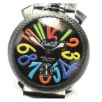 保付き【GaGa MILANO】ガガミラノ マヌアーレ48MM カーボン 5015S 手巻き メンズ