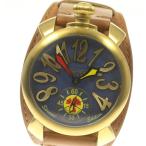 ☆美品 保付き【GaGa MILANO】ガガミラノ マヌアーレ48 スペシャルモデル 5114.MRD01TM1 手巻き メンズ【ev】