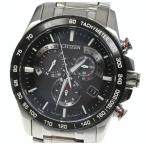 Yahoo! Yahoo!ショッピング(ヤフー ショッピング)☆良品 箱保付き【CITIZEN】シチズン アテッサ クロノグラフ AT3034-57E ソーラー電波 メンズ
