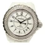 【CHANEL】シャネル J12 ホワイトセラミック ダイヤベゼル H0969 自動巻き メンズ