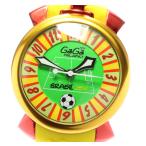 ☆極美品【GaGa MILANO】ガガミラノ マヌアーレ48 ブラジルワールドカップ スペインモデル 5070.5 自動巻き メンズ 【21105】